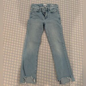 Frame Le crop mini boot jeans